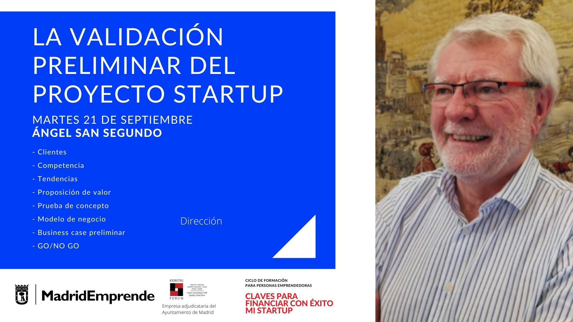 Ciclo formación para emprendedores de la Comunidad de Madrid