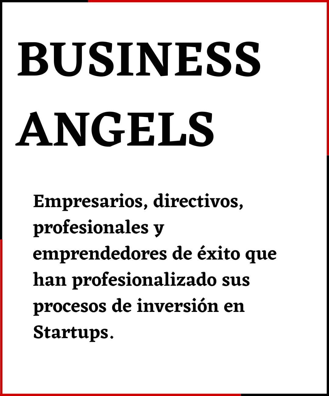 Empresarios, directivos, profesionales y emprendedores de éxito que han profesionalizado sus procesos de inversión en Startups. INVERSORES BUSINESS ANGEL